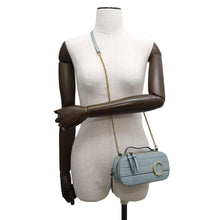 Load image into Gallery viewer, Chloe Chloe C Mini Vanity Bag Light BlueCHC20SS225A87 Embossed Leather
