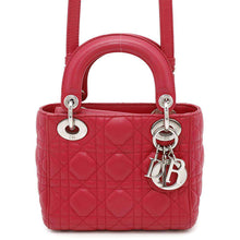 将图像加载到图库查看器中，Dior Lady Dior Canage 2WAY Handbag RedM0505PCAL Leather
