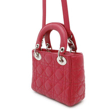 将图像加载到图库查看器中，Dior Lady Dior Canage 2WAY Handbag RedM0505PCAL Leather
