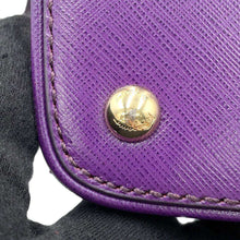 Load image into Gallery viewer, Ferragamo Gancini Darina 2WAY Handbag Purple21E685 Leather
