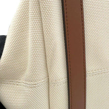 将图像加载到图库查看器中，BURBERRY Society Beige8032162 Canvas Leather Size Large
