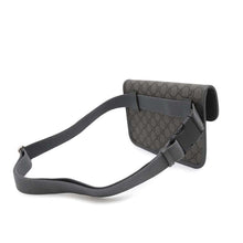 Load image into Gallery viewer, GUCCI Ophidia small belt bag Gray/Black752597 GG SupremeCanvas Leather
