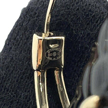 Load image into Gallery viewer, CHANEL CC Logo hoop earrings BlackAB9850 Metal
