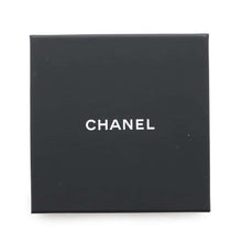 Load image into Gallery viewer, CHANEL CC Logo hoop earrings BlackAB9850 Metal
