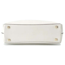 将图像加载到图库查看器中，JIMMY CHOO 2WAYHandbag White Leather
