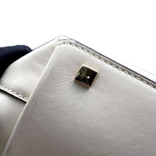 将图像加载到图库查看器中，JIMMY CHOO 2WAYHandbag White Leather
