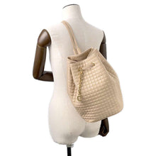 Load image into Gallery viewer, CELINE CBag Charm Backpack Beige188373 Leather Size Small
