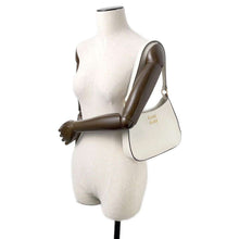 将图像加载到图库查看器中，MIUMIU Madras Shoulder Bag White5BC105 Leather
