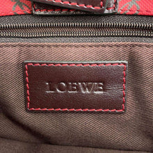 将图像加载到图库查看器中，LOEWE Anagram Tote Bag Red/Brown Leather
