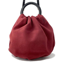 将图像加载到图库查看器中，LOEWE Bounce 2WAY Handbag Red suede
