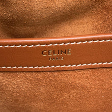 将图像加载到图库查看器中，CELINE Cabas Drawstring Cuir Triomphe Tote Bag Brown199973DU3.04LU Leather
