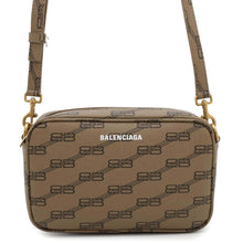 将图像加载到图库查看器中，BALENCIAGA BBMonogram Camera Bag Brown702701 PVC Coated Canvas
