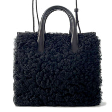 将图像加载到图库查看器中，BALENCIAGA Padlock Nude Mini 2WAYHandbag Black347237 Mouton Leather
