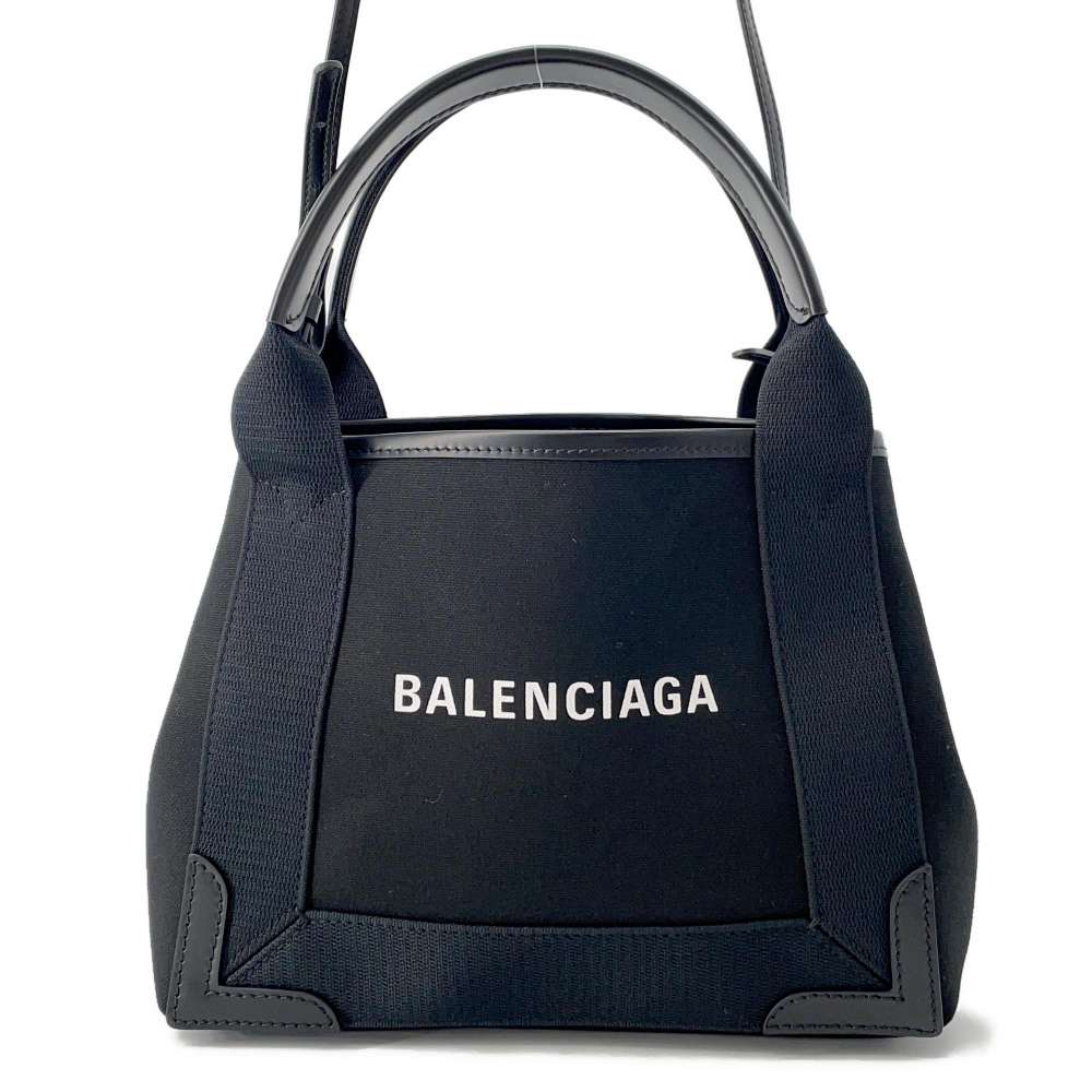 BALENCIAGA Navy Cabas XS Black390346 Canvas