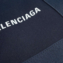 将图像加载到图库查看器中，BALENCIAGA Navy Cabas XS Black390346 Canvas
