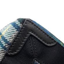 将图像加载到图库查看器中，BALENCIAGA Navy Cabas XS Green/Black390346 Wool  Canvas
