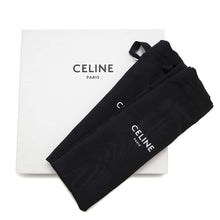 将图像加载到图库查看器中，CELINE Leo Strappy Sandals Black346742208C Canvas Leather Rubber Size 41
