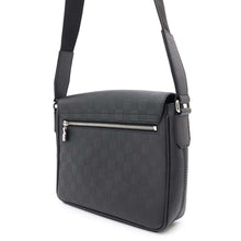 将图像加载到图库查看器中，LOUIS VUITTON District NV3 BlackN42711 Damier Infini Leather Size PM
