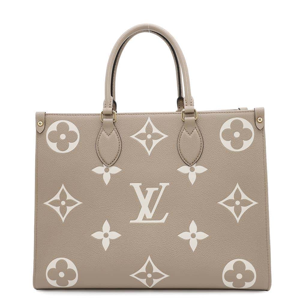 LOUIS VUITTON Onthego Tourterelle/ClaimM45494 Monogram Empreinte Leather Size MM