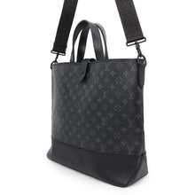 将图像加载到图库查看器中，LOUIS VUITTON Saumur tote NoirM45914 Monogram Eclipse
