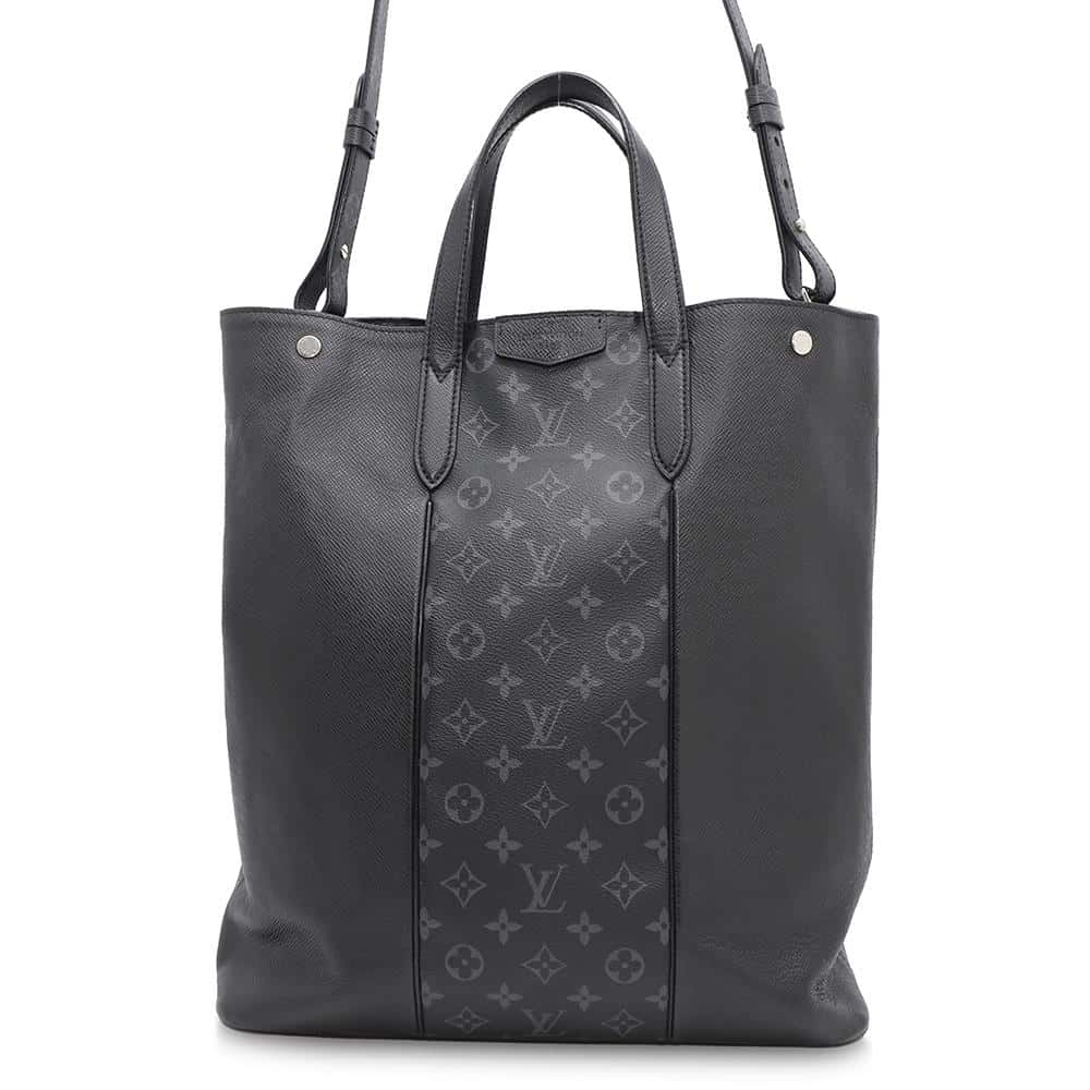 LOUIS VUITTON City tote NoirM30431 Monogram Eclipse Taiga Leather