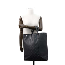 将图像加载到图库查看器中，LOUIS VUITTON City tote NoirM30431 Monogram Eclipse Taiga Leather
