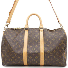 将图像加载到图库查看器中，LOUIS VUITTON Keepall Bandouliere BrownM41418 Monogram Size 45
