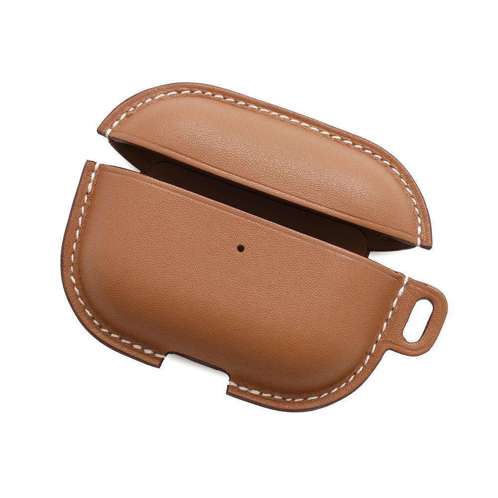 HERMES Case for AirPods Pro 2 Gold Swift Leather