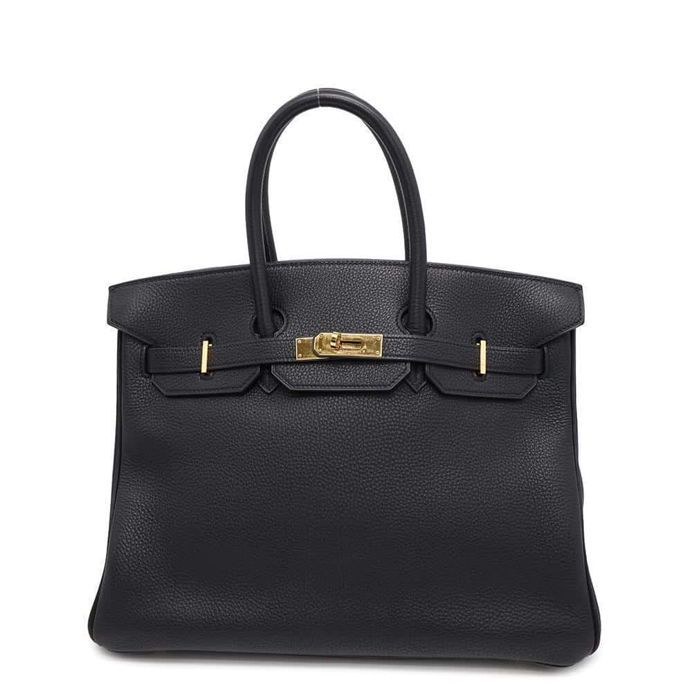 HERMES Birkin Black Togo Leather Size 35