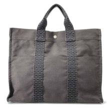 Load image into Gallery viewer, HERMES Her Line Tote Gray Canvas Size MM
