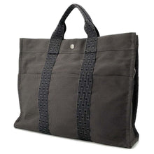 Load image into Gallery viewer, HERMES Her Line Tote Gray Canvas Size MM
