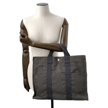 Load image into Gallery viewer, HERMES Her Line Tote Gray Canvas Size MM
