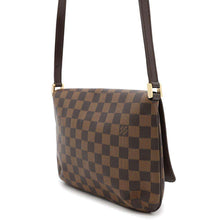 将图像加载到图库查看器中，LOUIS VUITTON Musette Tango Long RedN51301 Damier Ebene Canvas
