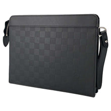 Load image into Gallery viewer, LOUIS VUITTON Stand Pouch BlackN60450 Damier Infini Leather・Leather
