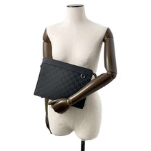 Load image into Gallery viewer, LOUIS VUITTON Stand Pouch BlackN60450 Damier Infini Leather・Leather
