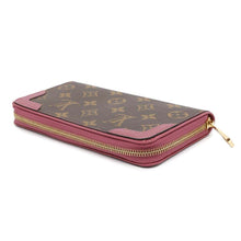 将图像加载到图库查看器中，LOUIS VUITTON Zippy Wallet Retiro Rose BruyèreM64151 Monogram/Grain Cowhide Leather
