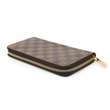 将图像加载到图库查看器中，LOUIS VUITTON Zippy Wallet BrownN41661 Damier ・Ebene
