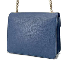 Load image into Gallery viewer, GUCCI Interlocking G ChainShoulder Blue510304 Leather
