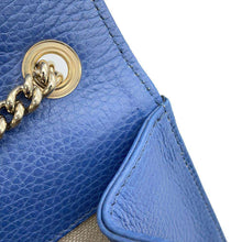 Load image into Gallery viewer, GUCCI Interlocking G ChainShoulder Blue510304 Leather

