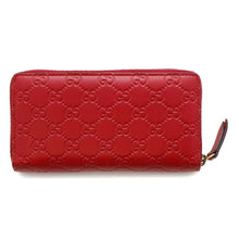 将图像加载到图库查看器中，GUCCI Guccissima Cherry Long Wallet Red476049 Leather
