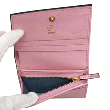 Load image into Gallery viewer, GUCCI Bananya Compact Wallet Pink701009 Leather
