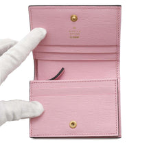 将图像加载到图库查看器中，GUCCI Bananya Compact Wallet Pink701009 Leather
