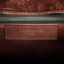 将图像加载到图库查看器中，BALENCIAGA Bazar shopper Brown452458 Fur Leather
