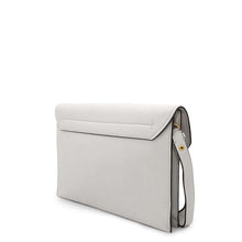 将图像加载到图库查看器中，Ferragamo GanciniMetal Clutch Bag Gray21H770 Leather
