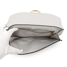 将图像加载到图库查看器中，Ferragamo GanciniMetal Clutch Bag Gray21H770 Leather
