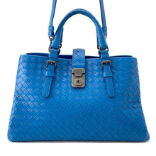 将图像加载到图库查看器中，Bottega Veneta INTRECCIATO 2WAYBag Blue489509 Leather
