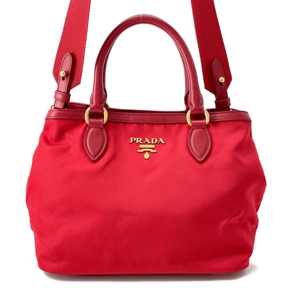 PRADA 2WAYBag Red1BA172 Nylon