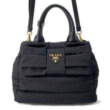 将图像加载到图库查看器中，PRADA 2WAYBag BlackBN1604 Nylon
