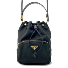 将图像加载到图库查看器中，PRADA Drawstring Shoulder Black1BH038 Nylon
