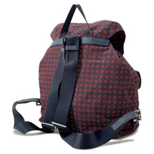 将图像加载到图库查看器中，PRADA Backpack Navy/Red1BZ811 Nylon
